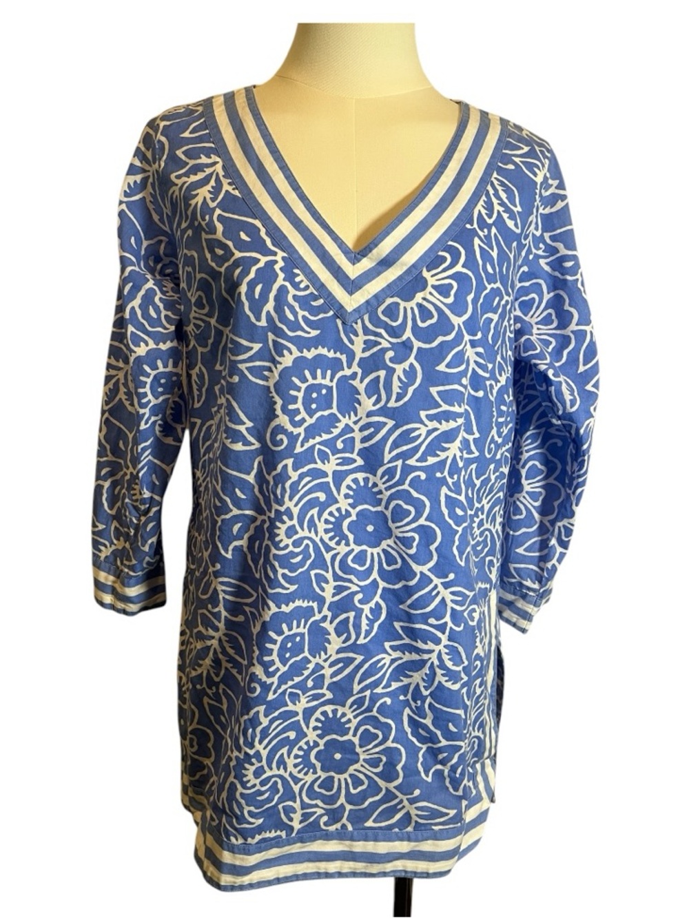 Gretchen Scott Designs Tunic in Cornflower Blue Size Small